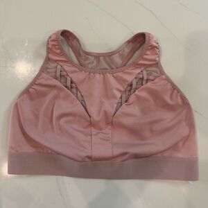 Victoria's Secret VSX The Player Racerback Unlined Sports Bra Mesh Soft Pink